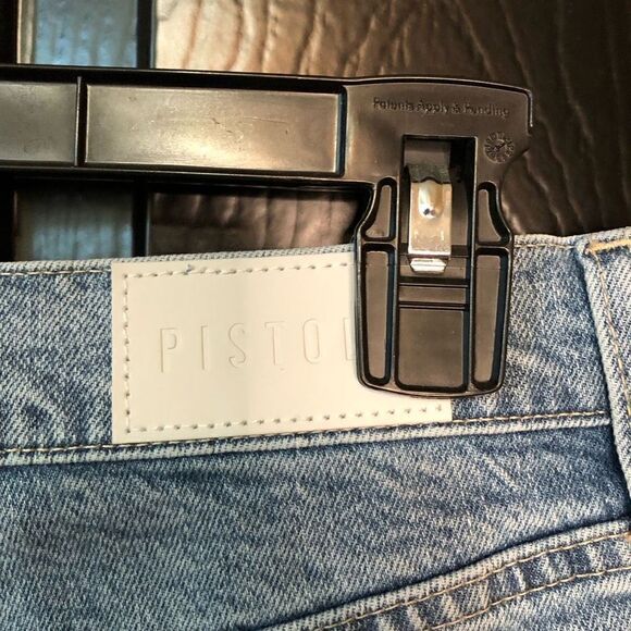 Pistola Shorts Womens 29 Denim High Rise Relaxed Fit Cut Off Bowery Frayed Hem - Picture 6 of 10